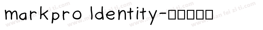 markpro ldentity字体转换